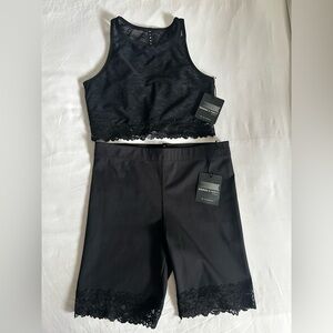 SAVAGE X FENTY By Rihanna Sports Bra and Biker Shorts Set/M
